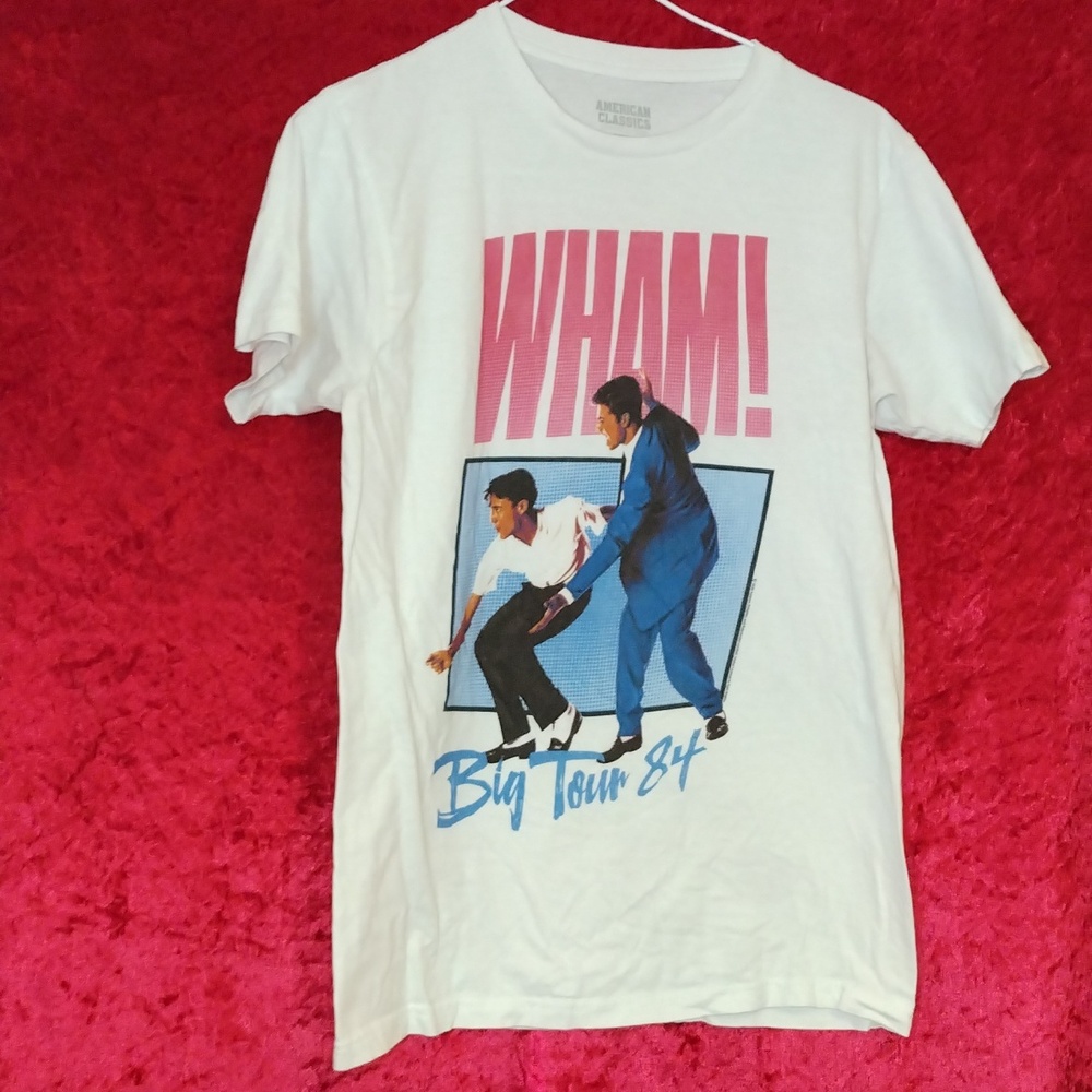 WHAM t-shirt 1984 big tour t-shirt small size 80s style vintage t-shirt